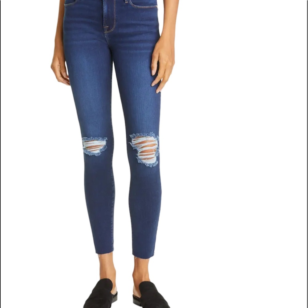FRAME Le High Skinny Distressed Jeans Sz. 27